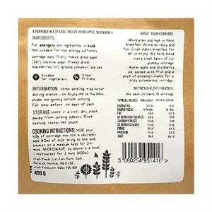 Crush Apple and Blackberry Pie Porridge 400g